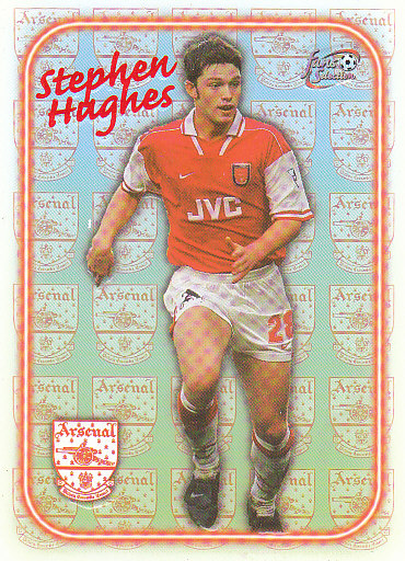 Stephen Hughes Arsenal 1997/98 Futera Fans' Selection Special Edition #SE14